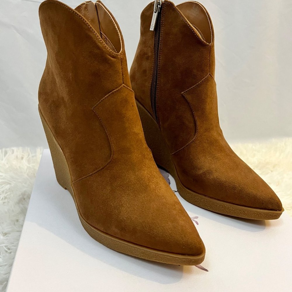 Jessica Simpson Crais Bootie Wedge Size 8 Brown NEW! - Picture 3 of 16
